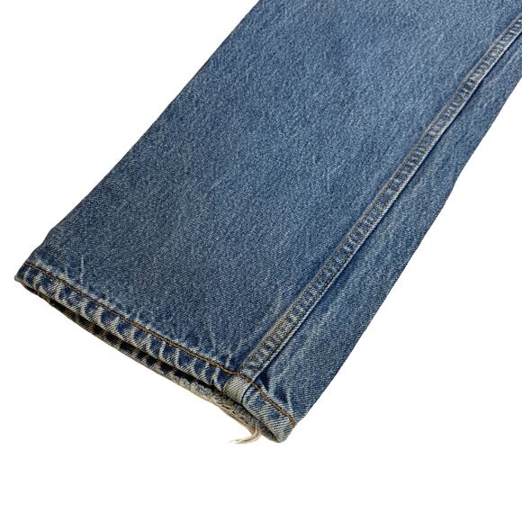 Levi’s Vintage Orange Tab 505 Medium Wash Denim Jeans Relaxed Straight Leg - Picture 3 of 7